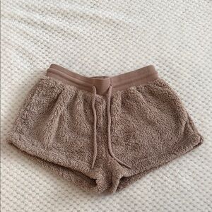 Forever 21 Tan Fleece Shorts